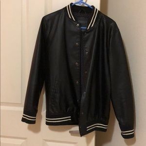 aeropostale leather varsity jacket